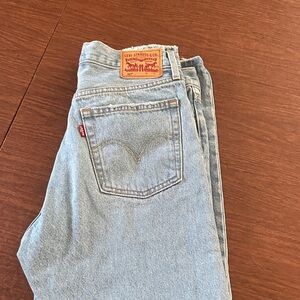 Levi's Light Blue Denim with Brown Patch